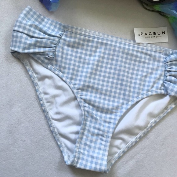 ❌SOLD❌ Kirra PacSun NWT Gingham Swim Bottom Women M - Picture 3 of 7